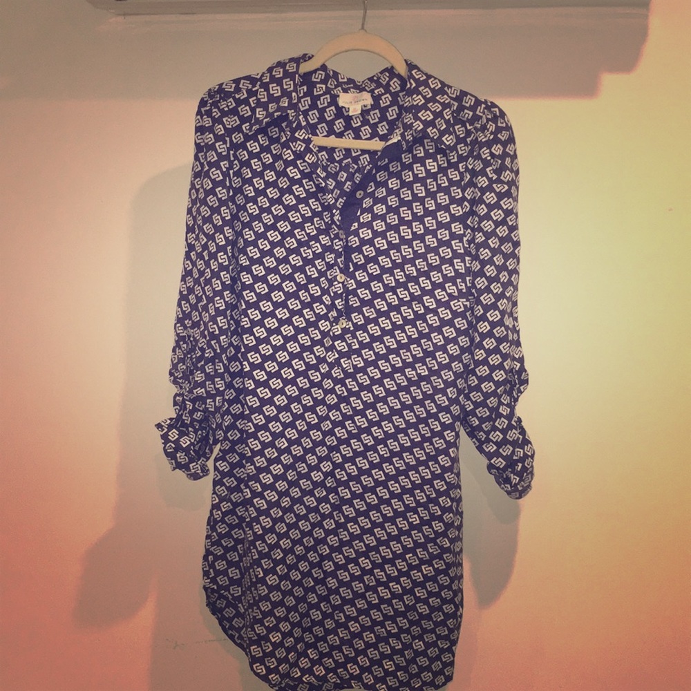 Julie Brown navy and white dress/tunic